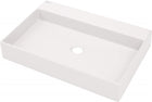 Deante Correo Granitwaschbecken, Aufsatz, mit Hahnloch - 60x40 cm Alabaster