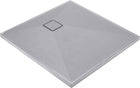 Deante Correo Quadrat-granit-duschtasse, 90x90 cm Grau metallic