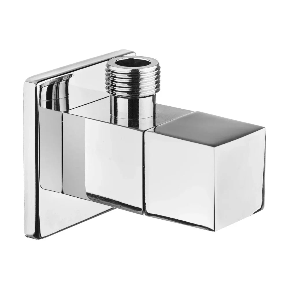Eckventil Quadrat Chrom mit Keramikkartusche