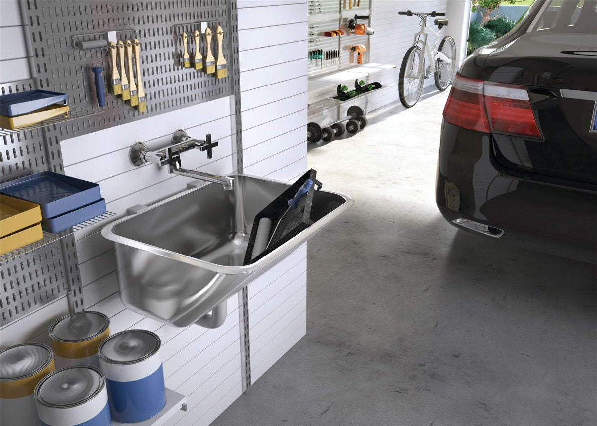 Deante Spülbecken, 1-Becken - Einbau- oder Wandmontage Satin