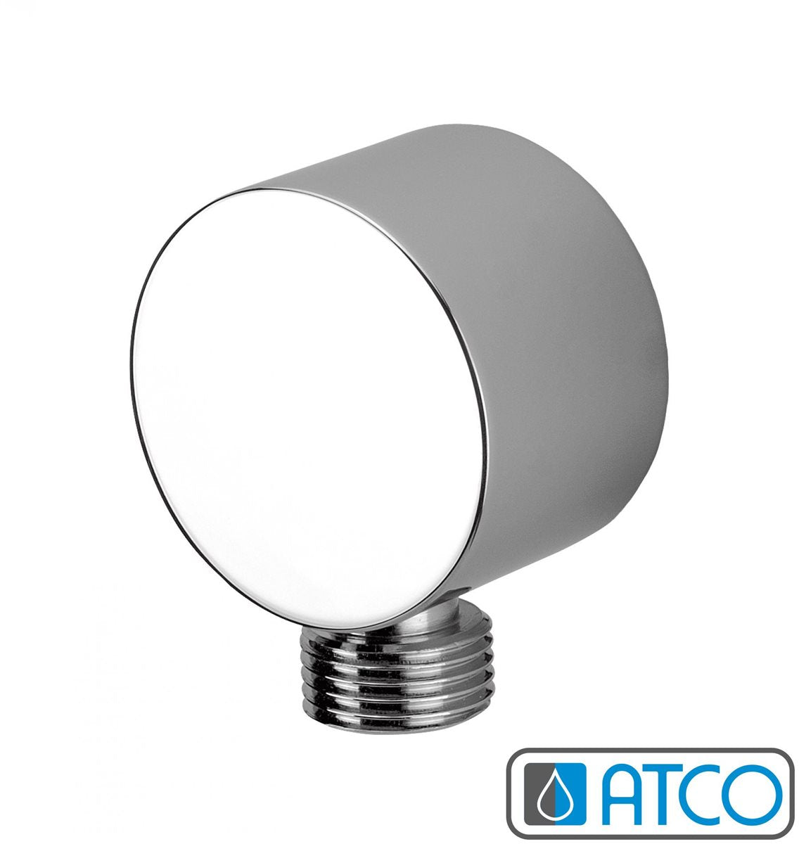 ATCO Wandanschlussbogen RONDO rund Wandbogen Anschlussbogen Brause Dusche Messing Chrom