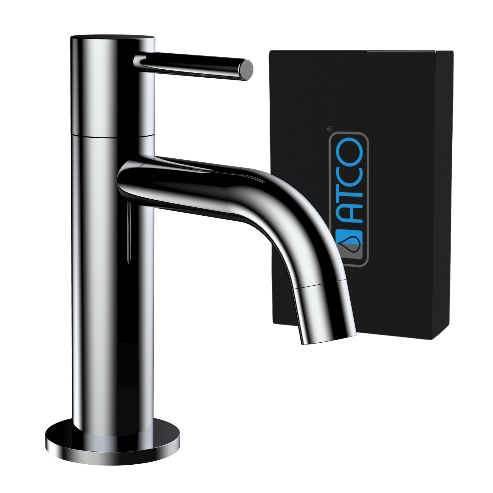 atco kaltwasserhahn stilo standventil ventil armatur wasserhahn chrom bad waschtisch gaeste wc waschbecken
