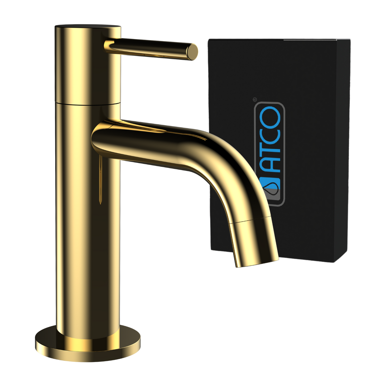 atco kaltwasserhahn stilo standventil ventil armatur wasserhahn gold bad waschtisch gaeste wc waschbecken