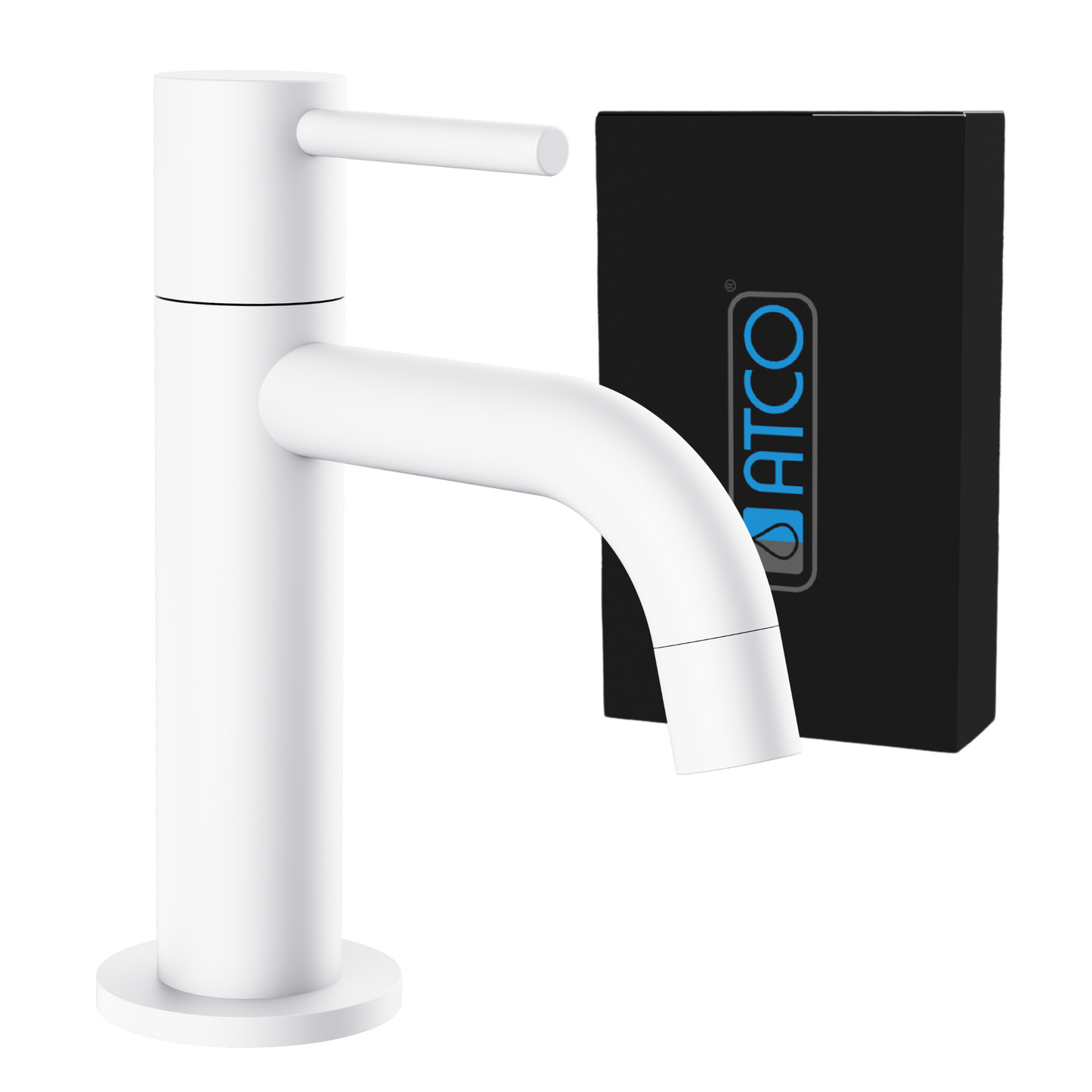 atco kaltwasserhahn stilo standventil ventil armatur wasserhahn weiss bad waschtisch gaeste wc waschbecken