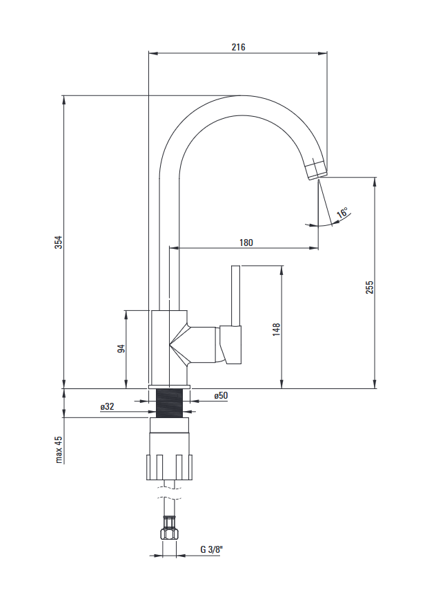 Deante Corio Granitspülbecken mit Armatur, 1-Becken mit Abtropffläche Graphit