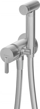 Deante Silia Bidetarmatur, Unterputzmontage, mit Bidet-Handbrause Stahl gebürstet