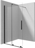 Deante Prizma Duschwand, Walk-In, 100 cm - verschiebbar Nero