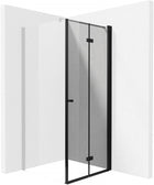 Deante Kerria Plus Duschkabinentür, System Kerria Plus, 90 cm - Falttür Nero