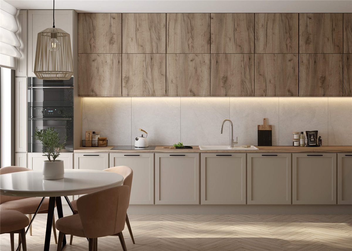 Deante Momi Granitspülbecken, 1-Becken mit Abtropffläche Alabaster