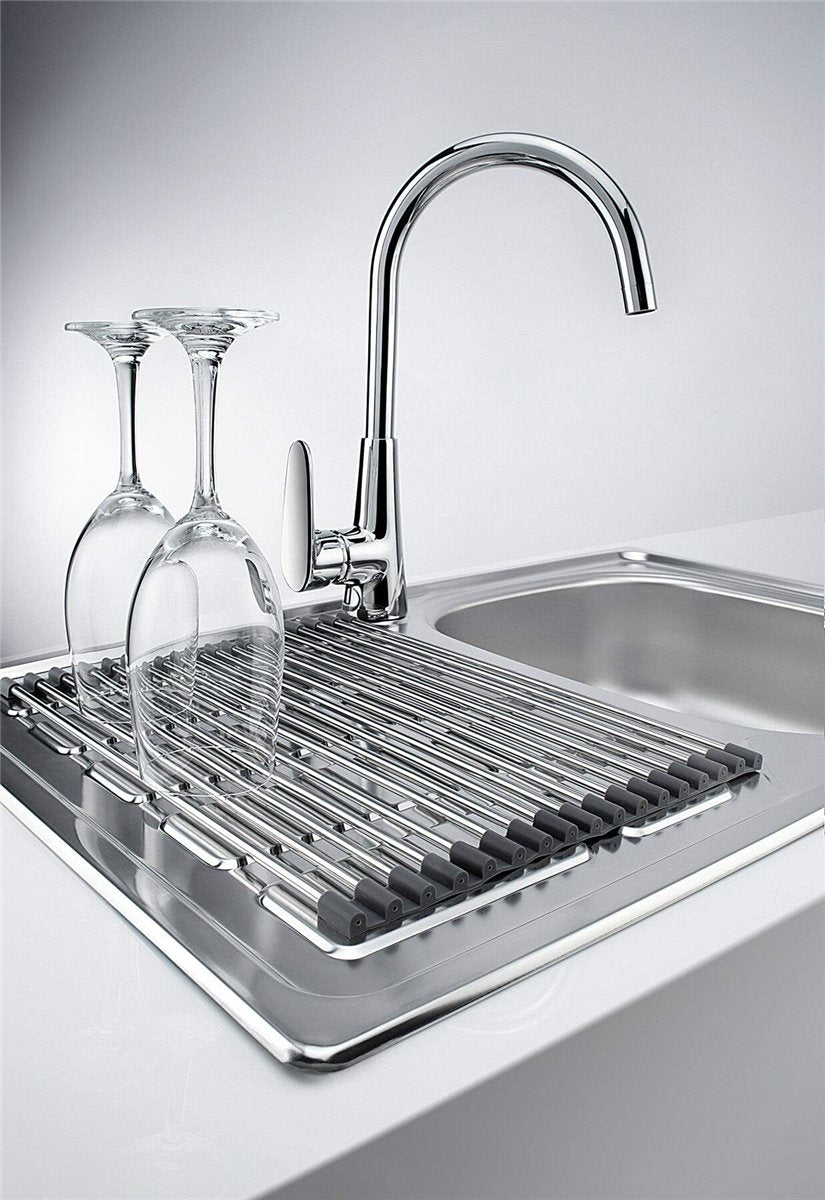 Deante Soul Stahlspülbecken, 1-Becken mit Abtropffläche Satin