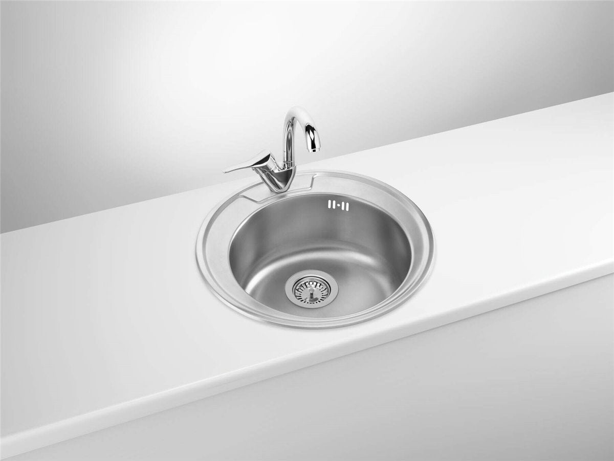 Deante Twist Stahlspülbecken, 1-Becken Dekor