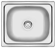 Deante Doppio Stahlspülbecken, 1-Becken Satin