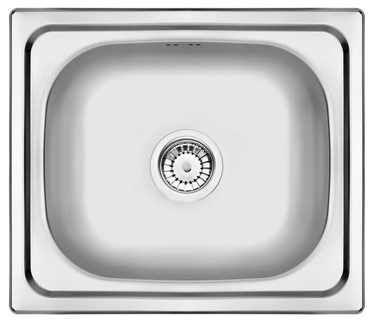 Deante Doppio Stahlspülbecken, 1-Becken Satin