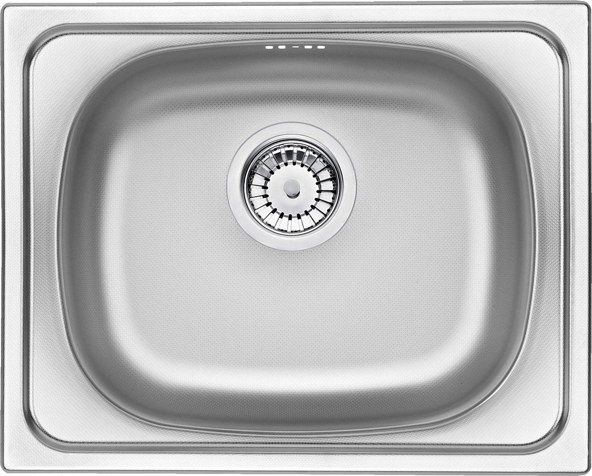 Deante Techno Stahlspülbecken, 1-Becken Dekor