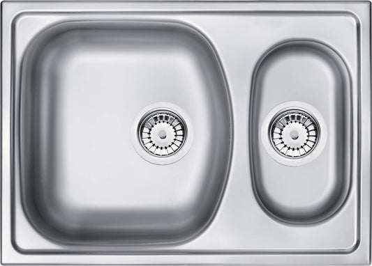 Deante Xylo Stahlspülbecken, 1.5 Becken Satin