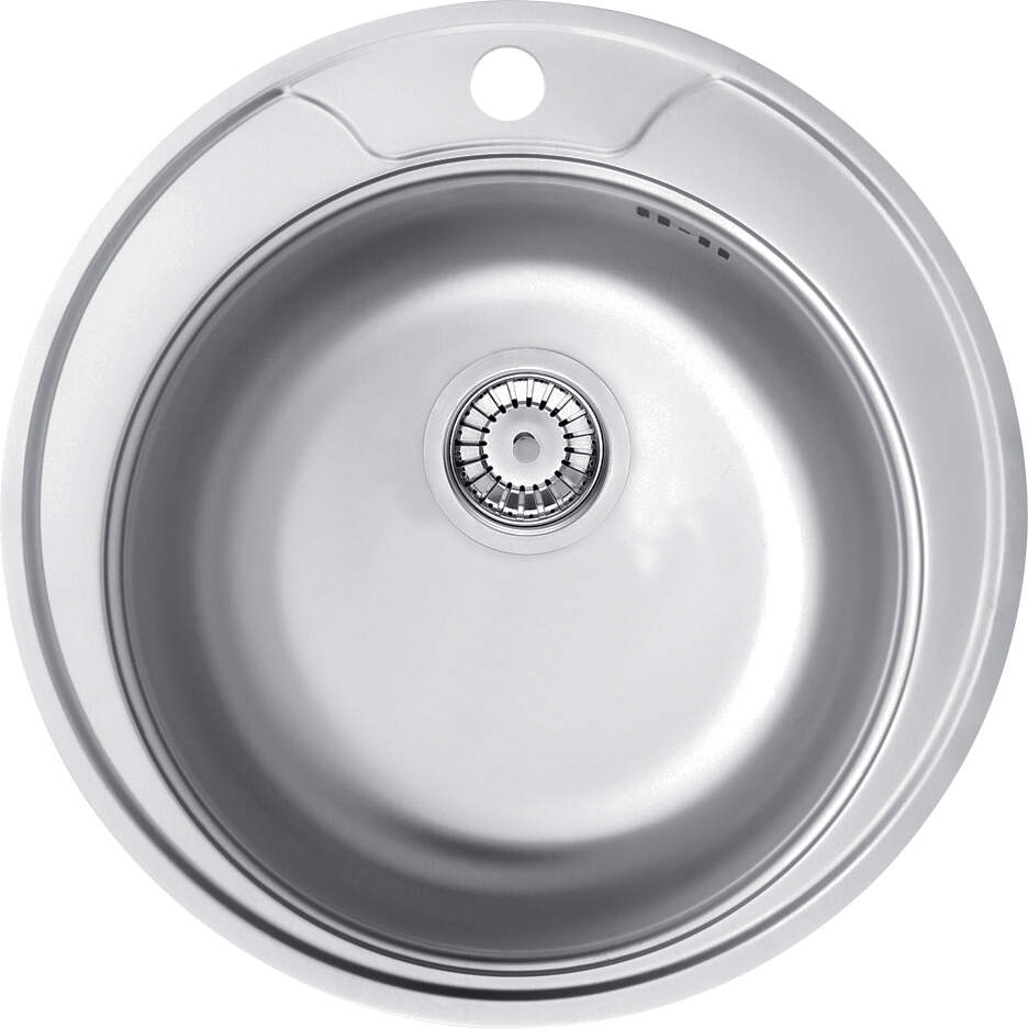Deante Twist Stahlspülbecken, 1-Becken Satin
