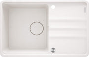 Deante Momi Granitspülbecken, 1-Becken mit Abtropffläche Alabaster