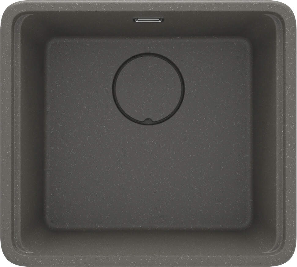 Deante Momi Granitspülbecken, 1-Becken Anthrazit Metallic