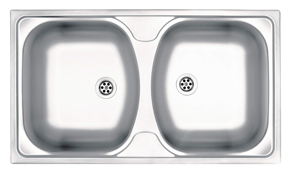 Deante Techno Stahlspülbecken, 2 - Becken Dekor