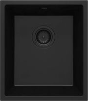 Deante Corda Granitspülbecken, 1-Becken, Unterbau Nero