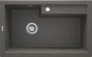 Deante Eridan Granitspülbecken, 1-Becken Anthrazit metallic