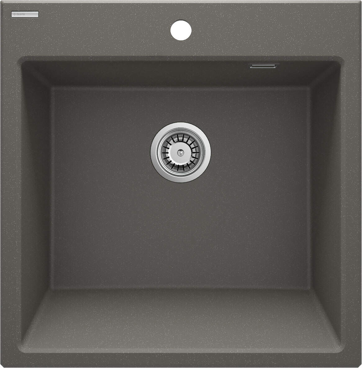Deante Eridan Granitspülbecken, 1-Becken Anthrazit Metallic