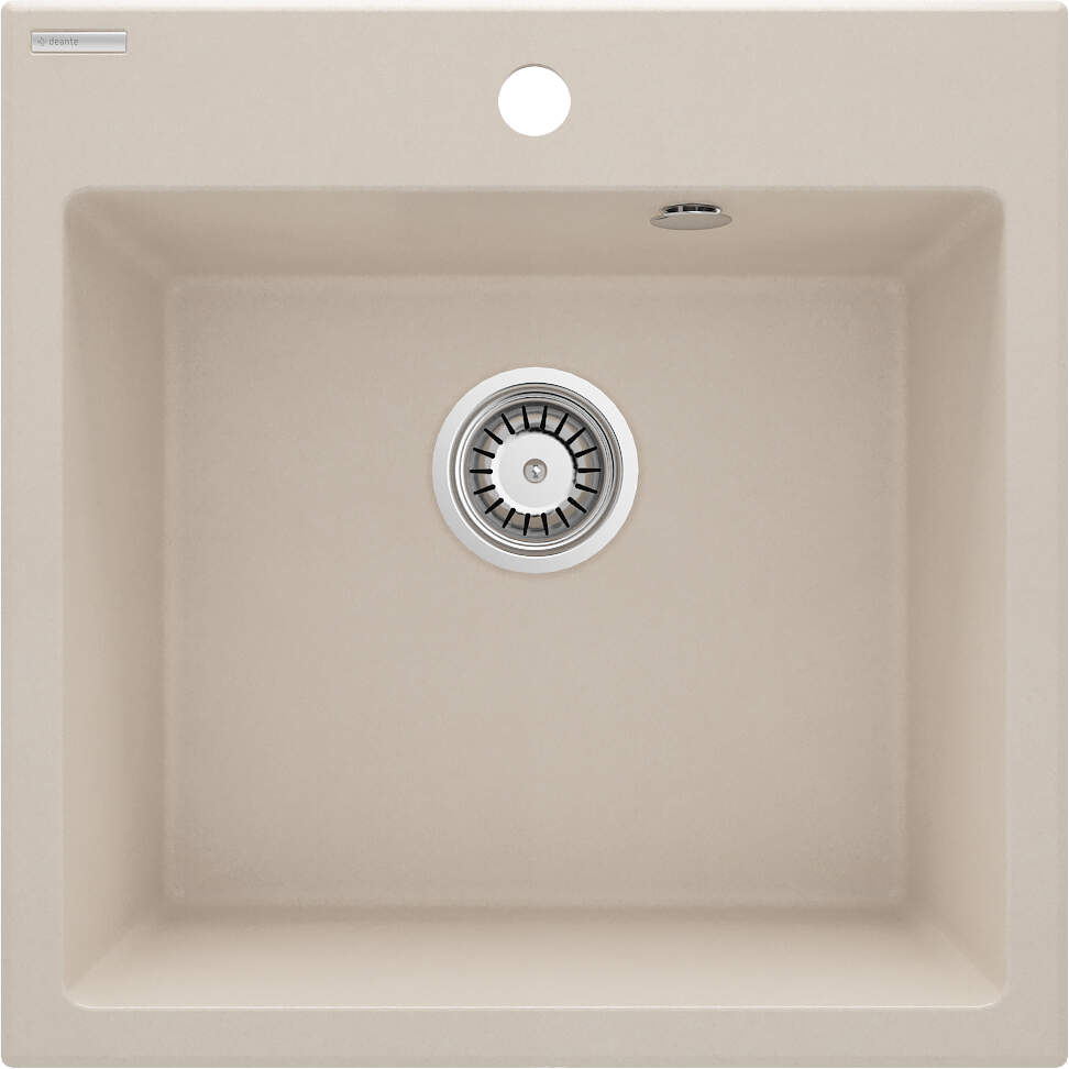 Deante Evora Granitspülbecken, 1-Becken beige