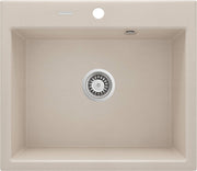 Deante Andante Granitspülbecken, 1-Becken beige
