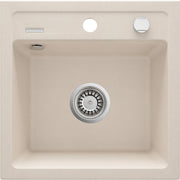 Deante Zorba Granitspülbecken, 1-Becken beige