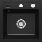 Deante Zorba Granitspülbecken, 1-Becken Nero