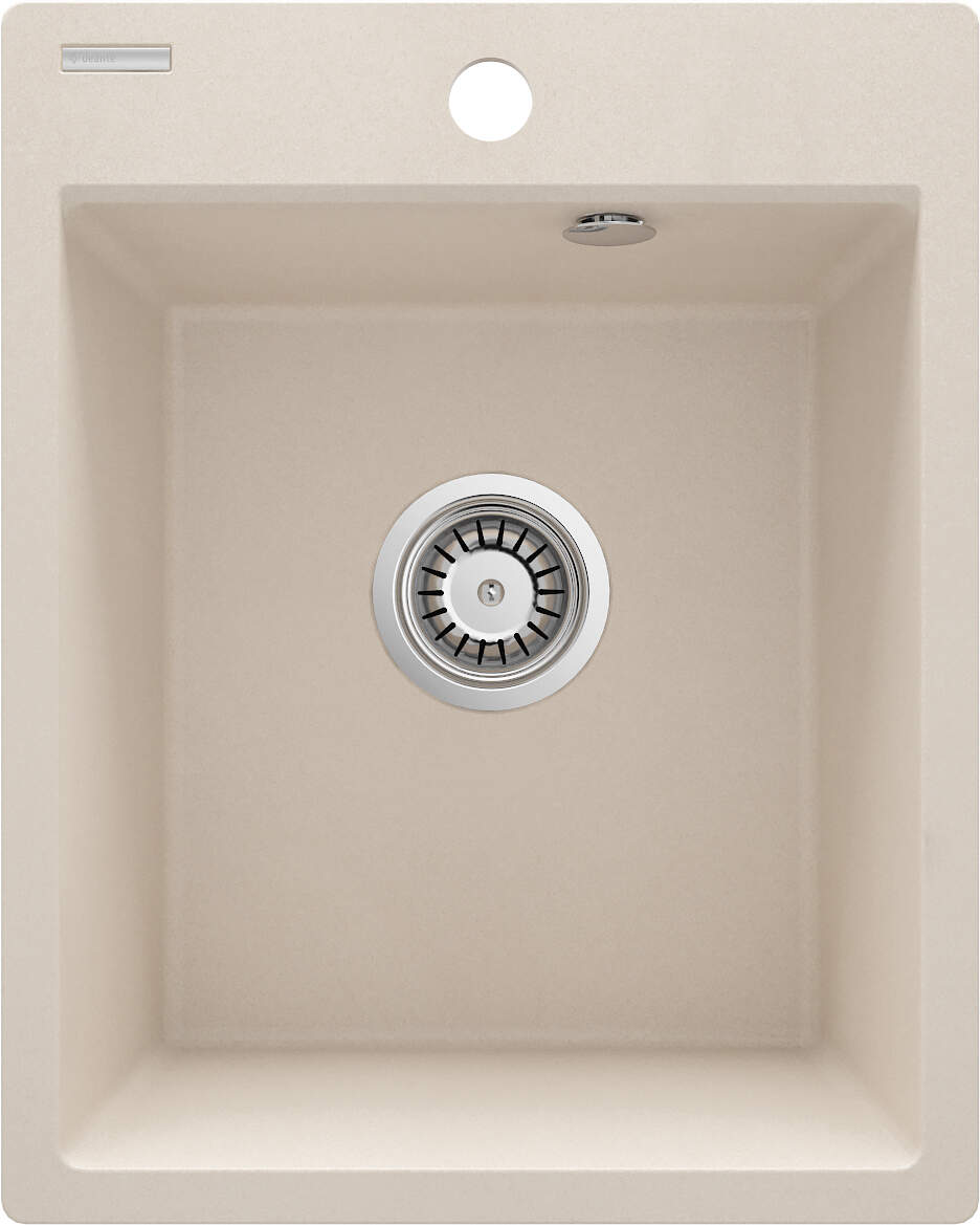 Deante Corio Granitspülbecken, 1-Becken beige