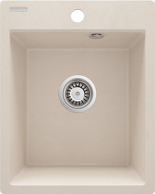 Deante Corio Granitspülbecken, 1-Becken beige