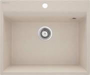 Deante Corio Granitspülbecken, 1-Becken beige