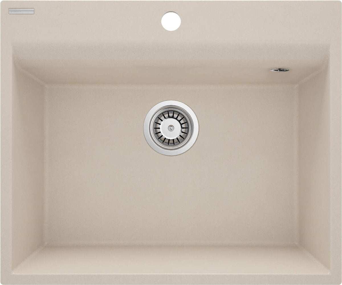 Deante Corio Granitspülbecken, 1-Becken beige