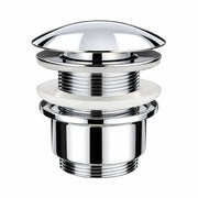 ATCO Pop-Up Ablaufventil PU02 ohne Überlauf in Chrom – Klick-Klack Ablaufgarnitur aus Messing, 1 1/4 Zoll