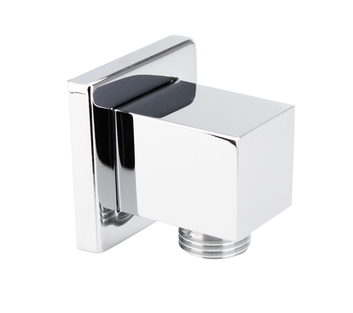 ATCO Wandanschlussbogen QUATTRO eckig Wandbogen Anschlussbogen Brause Bad Dusche Messing Chrom