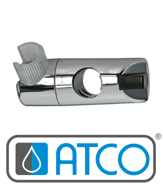 ATCO Schieber Gleiter für Wandstange Duschstange Brausestange Ø 25 mm Chrom