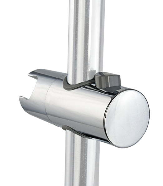 ATCO Duschstange Gleiter Halter Wandstange -passend für 18 mm Brausenstange Chrom