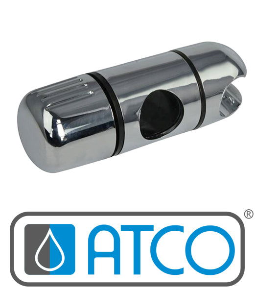 ATCO Schieber Gleiter für Duschstange Brausestange Wandstange Ø 25 mm Chrom