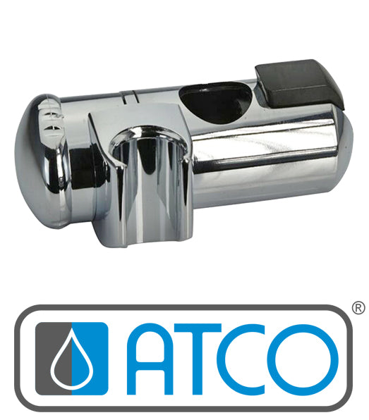 ATCO Duschstange Schieber Gleiter für Brausestange Wandstange Ø 25 mm Chrom