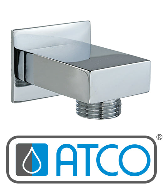 ATCO Wandbogen 90° Wandanschlussbogen Wandanschluss Brauseschlauch Handbrause Messing Chrom