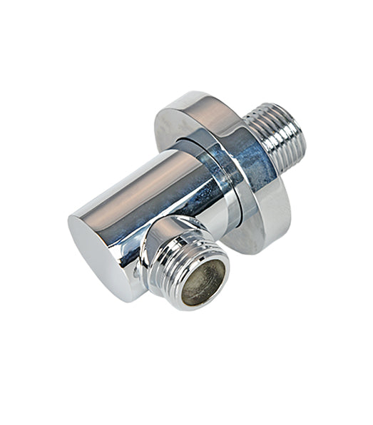 ATCO Wandbogen RONDO rund Wandanschlussbogen Wandanschluss Brauseanschluss Dusche Bad Messing Chrom